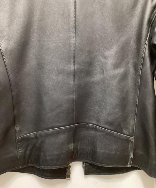 BLACK LABEL CRESTBRIDGE（ブラックレーベル クレストブリッジ）BLACK LABEL CRESTBRIDGE (ブラックレーベル クレストブリッジ) シングルライダースジャケット ブラック サイズ:Mの古着・服飾アイテム