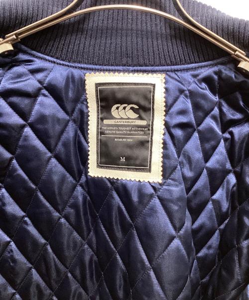 Canterbury（カンタベリー）CANTERBURY (カンタベリー) レザースタジャン ネイビー サイズ:Mの古着・服飾アイテム