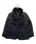 BURBERRYバーバリー）の古着「フォックスファーダウンジャケット」｜ブラック