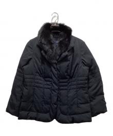 BURBERRY（バーバリー）の古着「フォックスファーダウンジャケット」｜ブラック