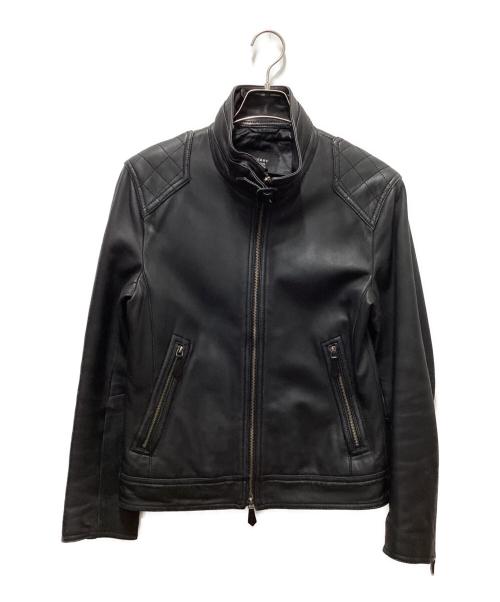 BURBERRY（バーバリー）BURBERRY (バーバリー) シングルライダースジャケット ブラック サイズ:Ｍの古着・服飾アイテム