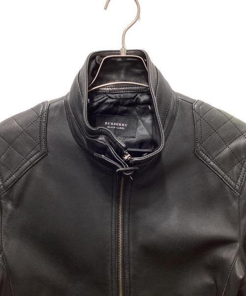 BURBERRY（バーバリー）BURBERRY (バーバリー) シングルライダースジャケット ブラック サイズ:Ｍの古着・服飾アイテム