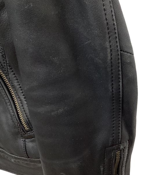 BURBERRY（バーバリー）BURBERRY (バーバリー) シングルライダースジャケット ブラック サイズ:Ｍの古着・服飾アイテム