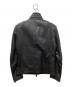 BURBERRY (バーバリー) シングルライダースジャケット ブラック サイズ:Ｍ：25000円
