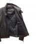 中古・古着 BURBERRY (バーバリー) シングルライダースジャケット ブラック サイズ:Ｍ：25000円