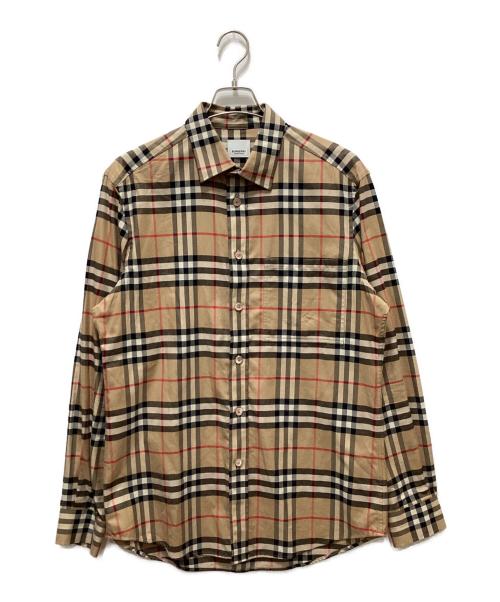 BURBERRY（バーバリー）BURBERRY (バーバリー) ノバチェックシャツ ベージュ サイズ:Mの古着・服飾アイテム