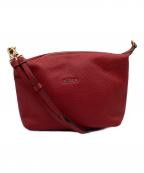 FURLAフルラ）の古着「レザーショルダーバッグ」｜レッド
