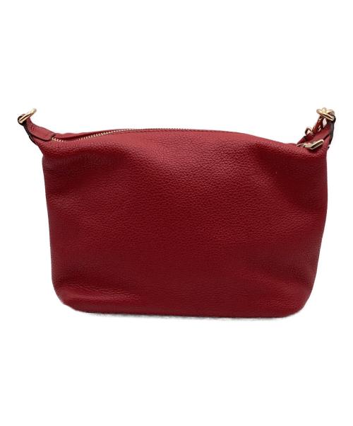 FURLA（フルラ）FURLA (フルラ) レザーショルダーバッグ レッドの古着・服飾アイテム