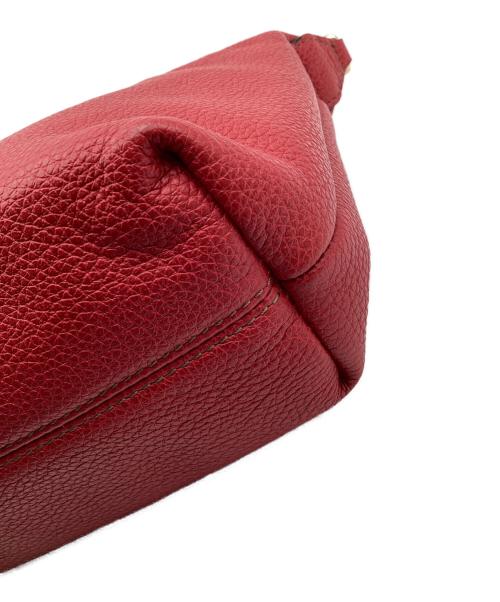 FURLA（フルラ）FURLA (フルラ) レザーショルダーバッグ レッドの古着・服飾アイテム