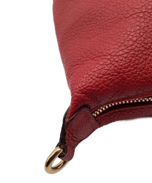 FURLA（フルラ）FURLA (フルラ) レザーショルダーバッグ レッドの古着・服飾アイテム
