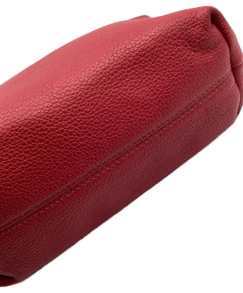 FURLA（フルラ）FURLA (フルラ) レザーショルダーバッグ レッドの古着・服飾アイテム