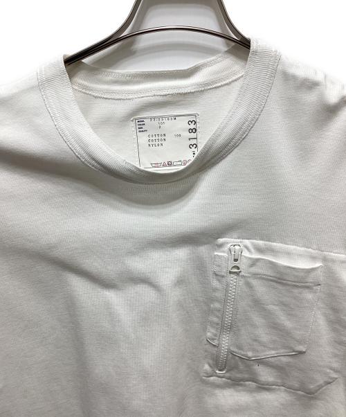 sacai（サカイ）sacai (サカイ) COTTON JERSEY T-SHIRT ホワイト サイズ:２の古着・服飾アイテム