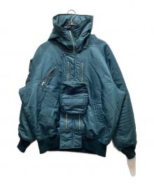 PHINGERIN（フィンガリン）の古着「ELEVATION HOODED BOMBER JACKT」｜グリーン