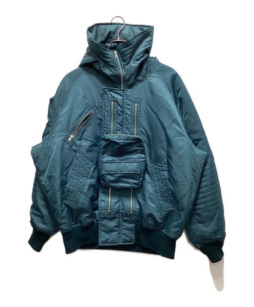 PHINGERIN（フィンガリン）PHINGERIN (フィンガリン) ELEVATION HOODED BOMBER JACKT グリーン サイズ:Lの古着・服飾アイテム