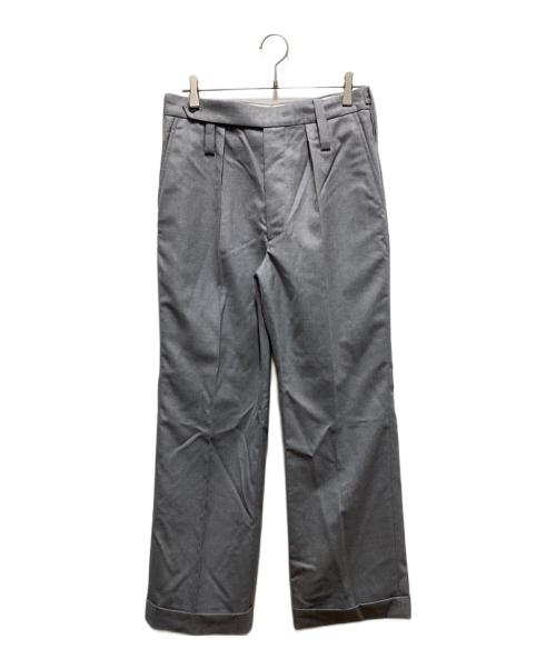 Tangent（タンジェント）Tangent (タンジェント) ウールタックパンツ グレー サイズ:48の古着・服飾アイテム