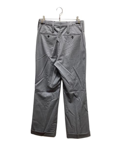 Tangent（タンジェント）Tangent (タンジェント) ウールタックパンツ グレー サイズ:48の古着・服飾アイテム
