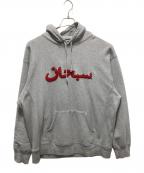 SUPREMEシュプリーム）の古着「Arabic Logo Hooded Sweatshirt」｜グレー