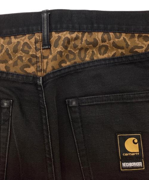 CarHartt（カーハート）CarHartt (カーハート) NEIGHBORHOOD (ネイバーフッド) 別注ワークパンツ ブラック サイズ:Lの古着・服飾アイテム