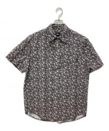 stussy（ステューシー）の古着「スカル総柄半袖シャツ」｜グレー