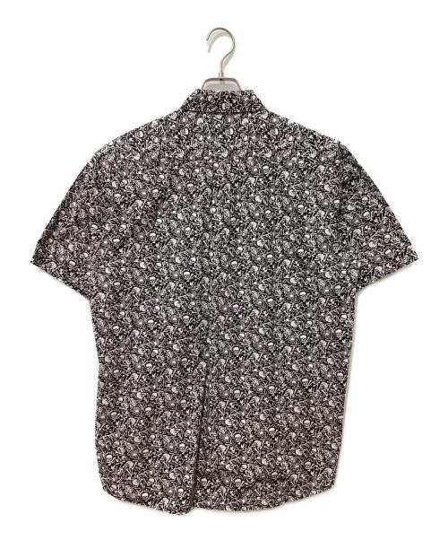 stussy（ステューシー）stussy (ステューシー) スカル総柄半袖シャツ グレー サイズ:Ｌの古着・服飾アイテム