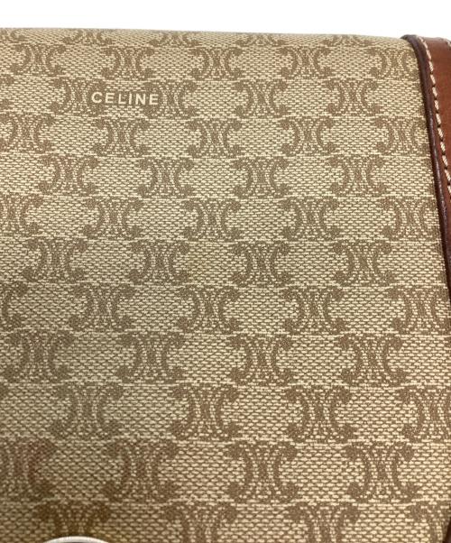 CELINE（セリーヌ）CELINE (セリーヌ) マカダムミニショルダーバッグ ベージュの古着・服飾アイテム