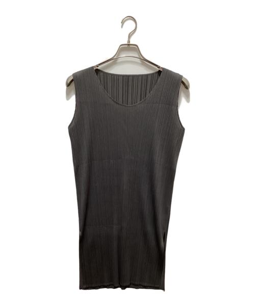 ISSEY MIYAKE（イッセイミヤケ）ISSEY MIYAKE (イッセイミヤケ) プリーツノーワンピース グレー サイズ:Mの古着・服飾アイテム