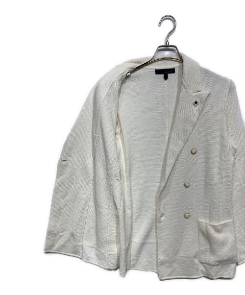 LARDINI（ラルディーニ）LARDINI (ラルディーニ) コットンダブルジャケット ホワイト サイズ:Sの古着・服飾アイテム