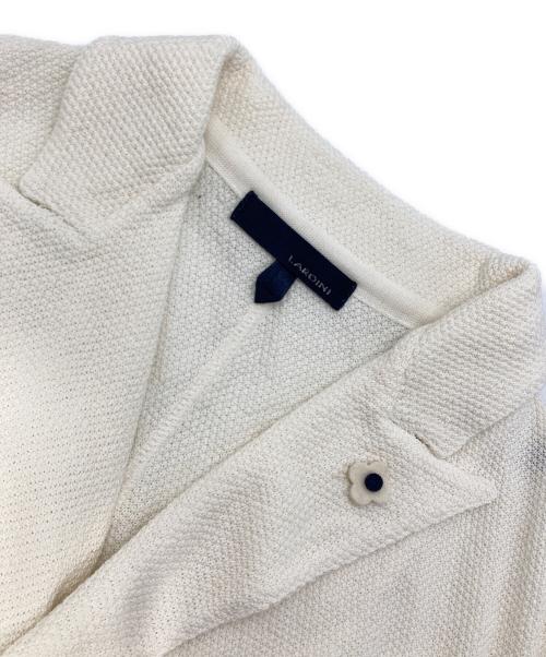 LARDINI（ラルディーニ）LARDINI (ラルディーニ) コットンダブルジャケット ホワイト サイズ:Sの古着・服飾アイテム