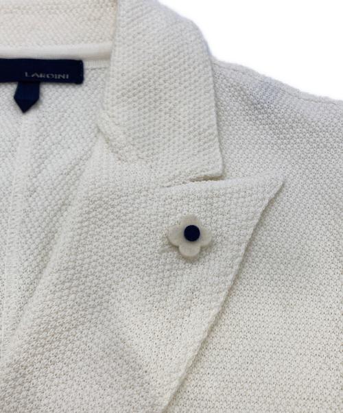 LARDINI（ラルディーニ）LARDINI (ラルディーニ) コットンダブルジャケット ホワイト サイズ:Sの古着・服飾アイテム