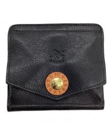 IL BISONTE（イル ビゾンテ）の古着「2つ折り財布」｜ブラック