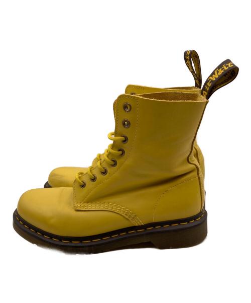 Dr.Martens（ドクターマーチン）Dr.Martens (ドクターマーチン) パスカル 8ホールレースアップブーツ イエロー サイズ:UK6の古着・服飾アイテム