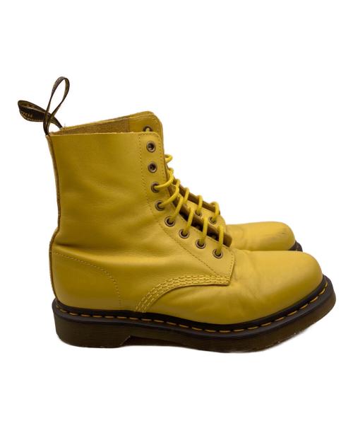Dr.Martens（ドクターマーチン）Dr.Martens (ドクターマーチン) パスカル 8ホールレースアップブーツ イエロー サイズ:UK6の古着・服飾アイテム