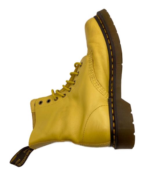 Dr.Martens（ドクターマーチン）Dr.Martens (ドクターマーチン) パスカル 8ホールレースアップブーツ イエロー サイズ:UK6の古着・服飾アイテム