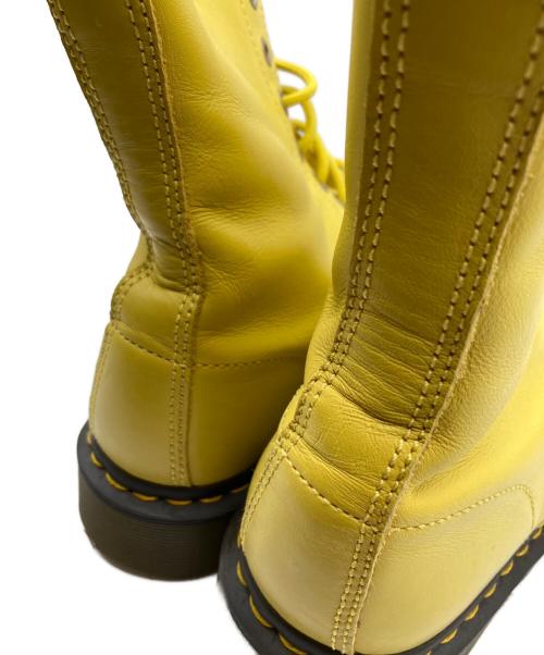 Dr.Martens（ドクターマーチン）Dr.Martens (ドクターマーチン) パスカル 8ホールレースアップブーツ イエロー サイズ:UK6の古着・服飾アイテム