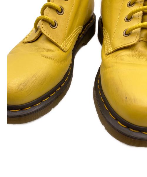 Dr.Martens（ドクターマーチン）Dr.Martens (ドクターマーチン) パスカル 8ホールレースアップブーツ イエロー サイズ:UK6の古着・服飾アイテム