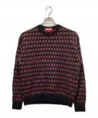 SUPREMEシュプリーム）の古着「Flowers Metallic Sweater」｜レッド×ブラック