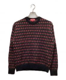 SUPREME（シュプリーム）の古着「Flowers Metallic Sweater」｜レッド×ブラック