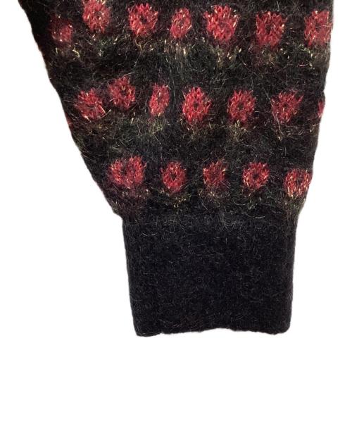 SUPREME（シュプリーム）Supreme (シュプリーム) Flowers Metallic Sweater レッド×ブラック サイズ:Mの古着・服飾アイテム