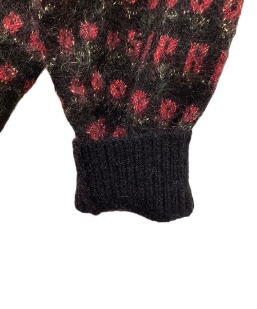 SUPREME（シュプリーム）Supreme (シュプリーム) Flowers Metallic Sweater レッド×ブラック サイズ:Mの古着・服飾アイテム