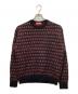 Supreme（シュプリーム）の古着「Flowers Metallic Sweater」｜レッド×ブラック