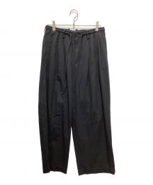 MARKAWARE（マーカウェア）の古着「TRIPLE PLEATED EASY TROUSERS」｜ブラック