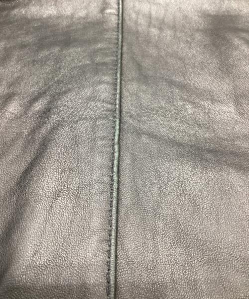 MICHAEL KORS（マイケルコース）MICHAEL KORS (マイケルコース) シングルレザージャケット ブラック サイズ:Mの古着・服飾アイテム