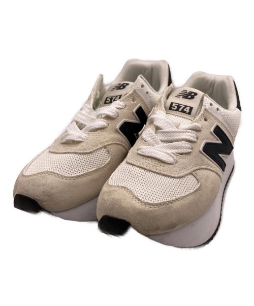 NEW BALANCE（ニューバランス）NEW BALANCE (ニューバランス) ローカットスニーカー アイボリー サイズ:25cmの古着・服飾アイテム