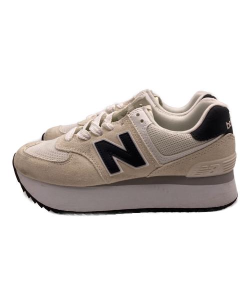 NEW BALANCE（ニューバランス）NEW BALANCE (ニューバランス) ローカットスニーカー アイボリー サイズ:25cmの古着・服飾アイテム