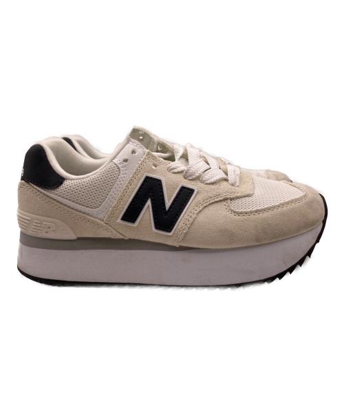 NEW BALANCE（ニューバランス）NEW BALANCE (ニューバランス) ローカットスニーカー アイボリー サイズ:25cmの古着・服飾アイテム