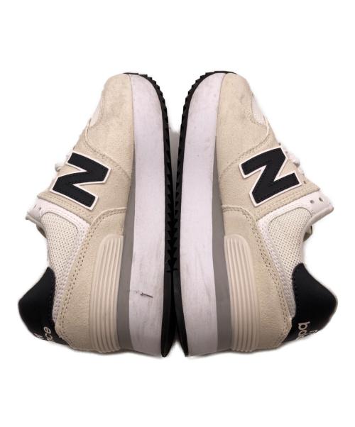 NEW BALANCE（ニューバランス）NEW BALANCE (ニューバランス) ローカットスニーカー アイボリー サイズ:25cmの古着・服飾アイテム