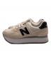NEW BALANCE (ニューバランス) ローカットスニーカー アイボリー サイズ:25cm：7000円