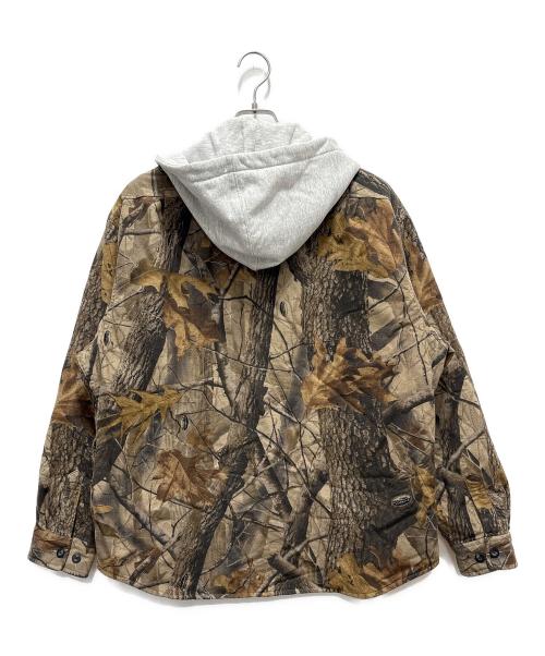 SUPREME（シュプリーム）Supreme (シュプリーム) Quilted Lined Hooded Flannel Shirt ブラウン サイズ:Lの古着・服飾アイテム