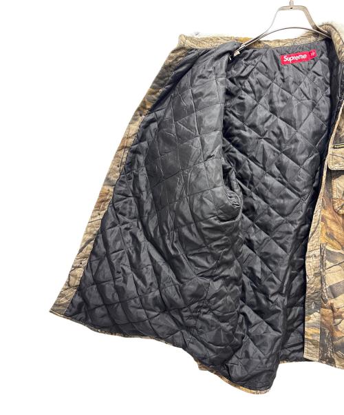 SUPREME（シュプリーム）Supreme (シュプリーム) Quilted Lined Hooded Flannel Shirt ブラウン サイズ:Lの古着・服飾アイテム