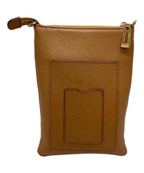 COCOCELUX GOLD（ココセリュックスゴールド）COCOCELUX GOLD (ココセリュックスゴールド) レザーショルダーバッグ ブラウンの古着・服飾アイテム
